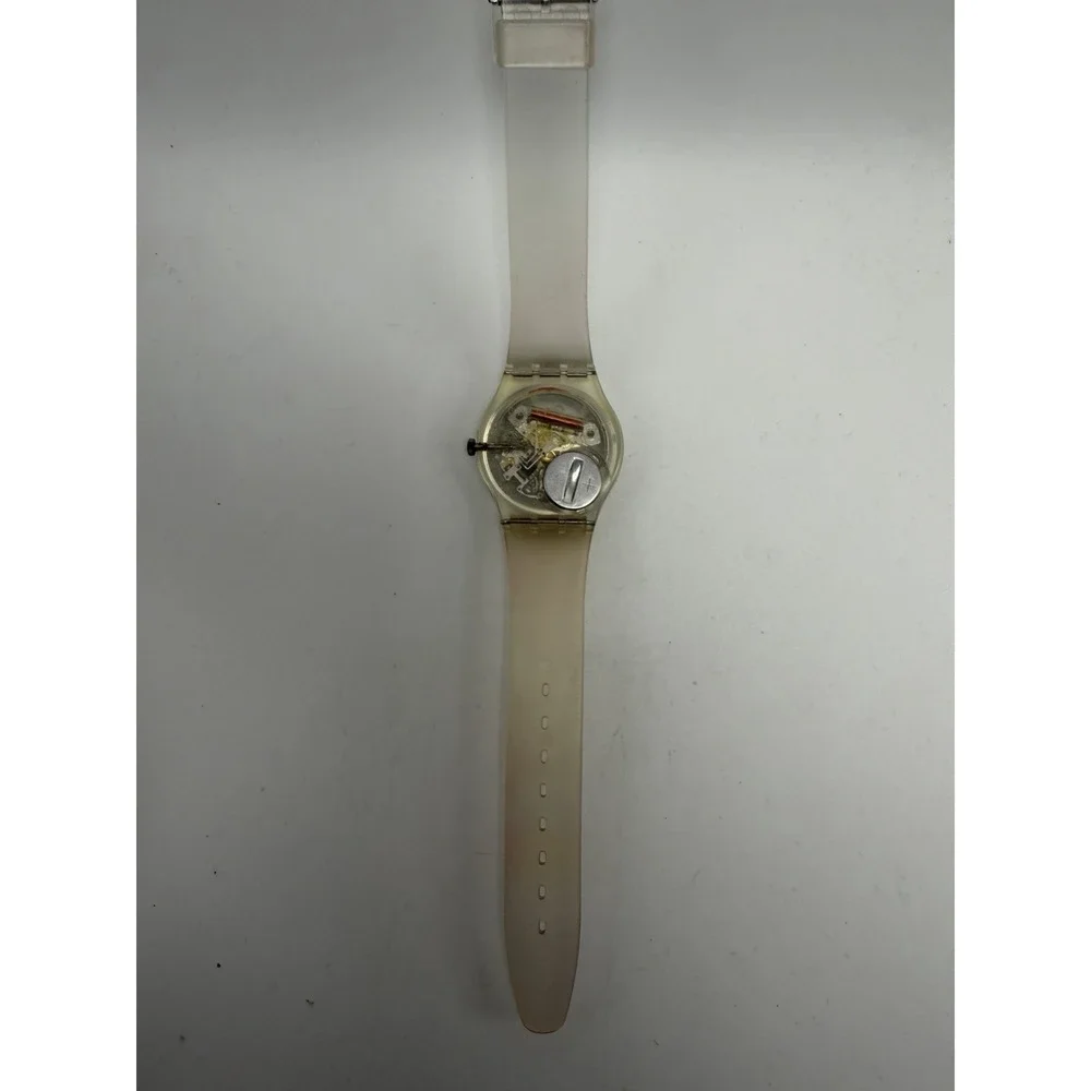 Swatch Jelly Fish GK100 New Battery AG1985 Vintage Skeleton 34MM 7.5